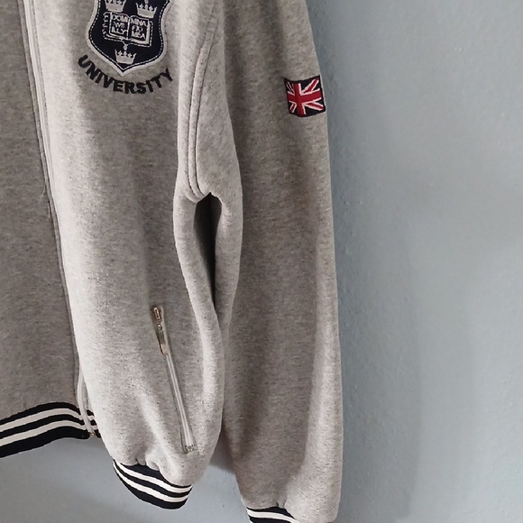 Oxford University Gray Zip-Up Jacket - Picture 3 of 6